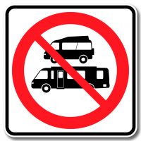 Accès interdit aux véhicules récréatifs