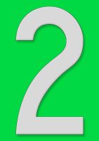 Chiffre de remplacement pour Modèle 1, fond vert