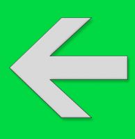 Flèche de remplacement pour Modèle 1, fond vert 