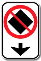 Accès interdit aux véhicules dans une voie