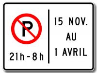 Stationnement règlementé