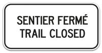 Sentier fermé