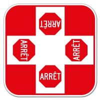 Arrêt sur toutes les approches à une intersection