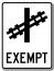 Exemption d'arrêt à un passage à niveau