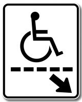 Passage pour personnes atteintes de déficience physique