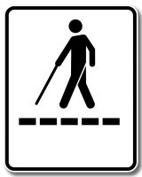 Passage pour personnes atteintes de déficience visuelle