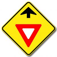 Signal avancé de cédez le passage