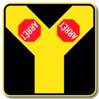 Nouvelle signalisation  (2 arrêts en Y)