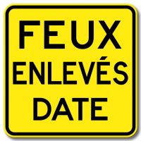 Nouvelle signalisation ''Feux enlevés DATE''