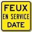 Nouvelle signalisation '' Feux en service DATE''