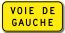 Pannonceau voies de gauche
