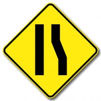 Chaussée rétrécie